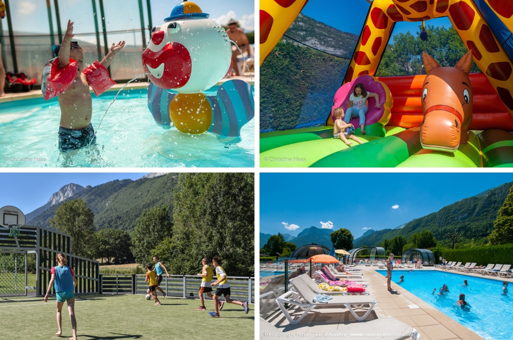 Camping La Ferme, Kindercampings Meer van Annecy