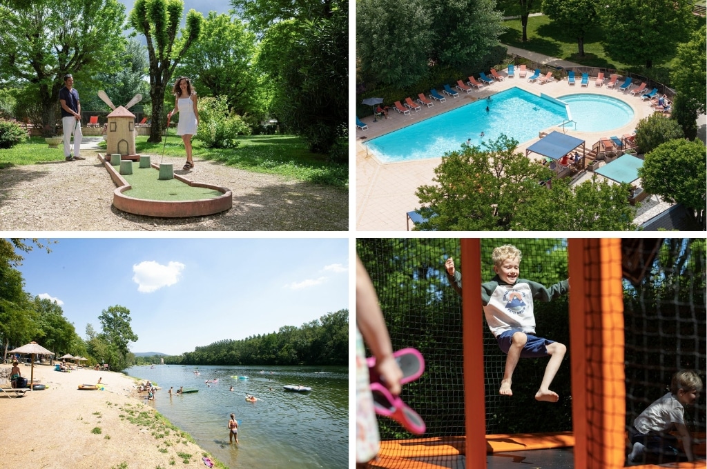 Camping La Roubine, Camping aan rivier Ardèche